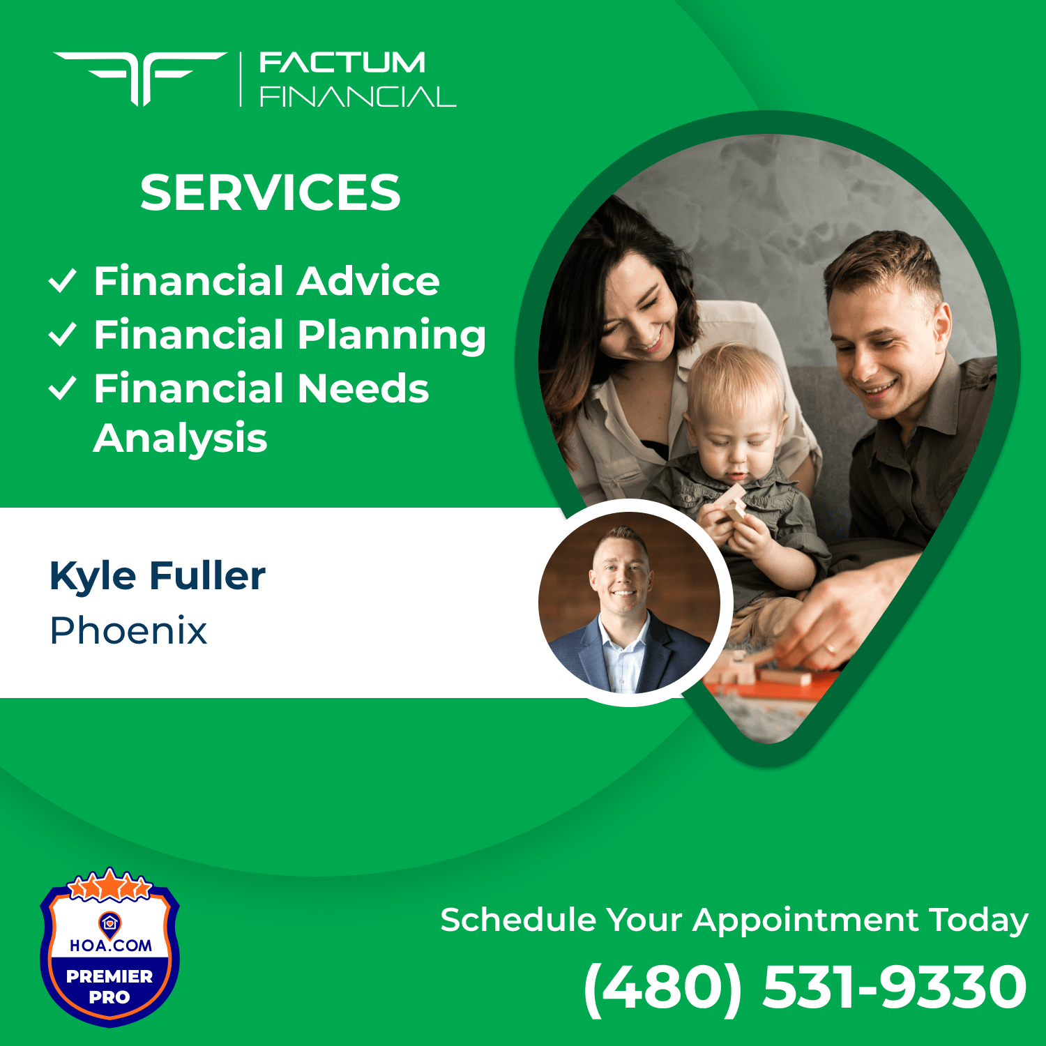 Services of Kyle Fuller with Factum Financial