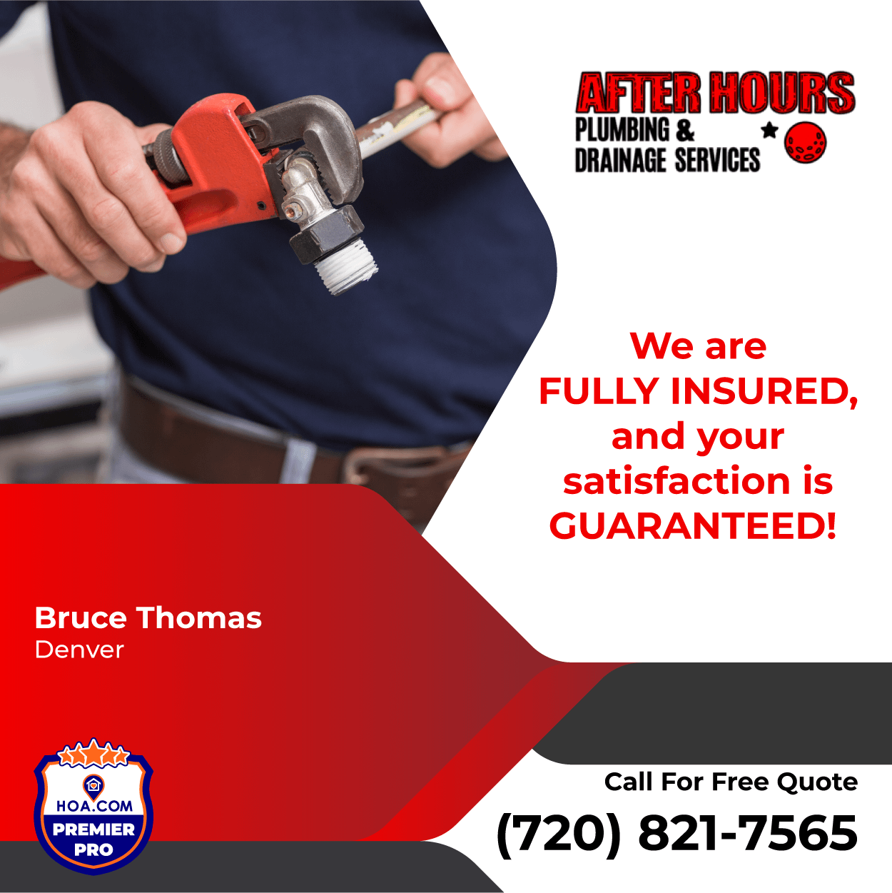 After Hours Plumbing & Drainage Services Satisfaction Guaranteed
