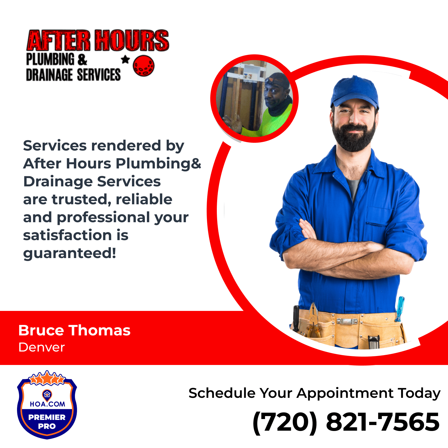 Service rendered by After Hours Plumbing & Drainage Services