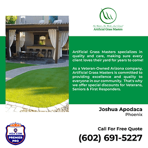 Premier Pro Josha Apodaca Artificial Grass Masters