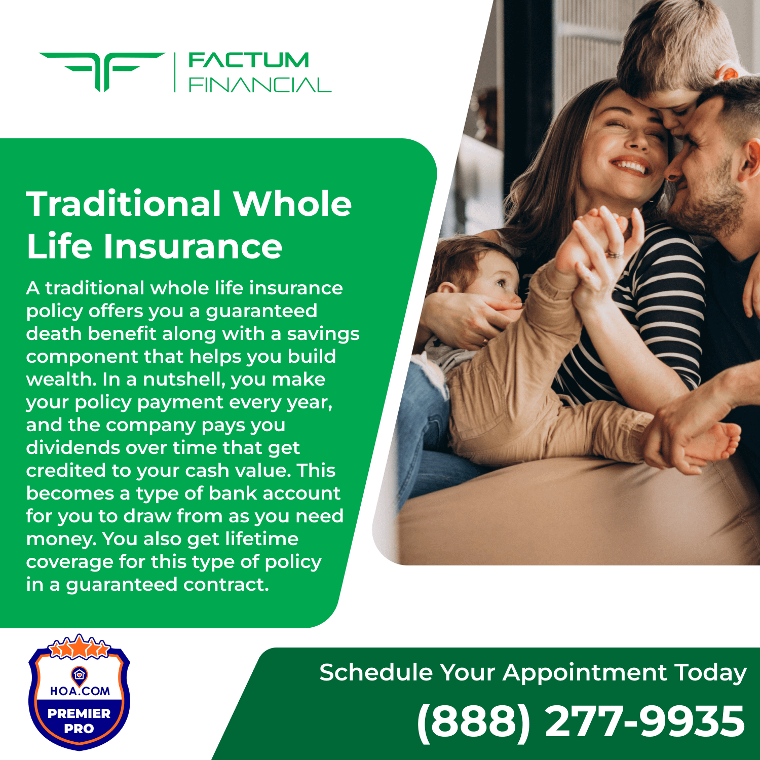 Traditional Whole Insurance Factum Financial
